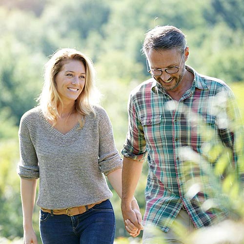 couple walking together