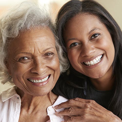 mother daughter hugging